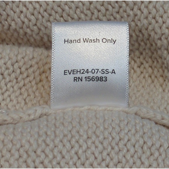 EVEREVE Aspen Silver Oatmeal Metallic Hoodie Sweater Small Oversized Cozy - Picture 9 of 9